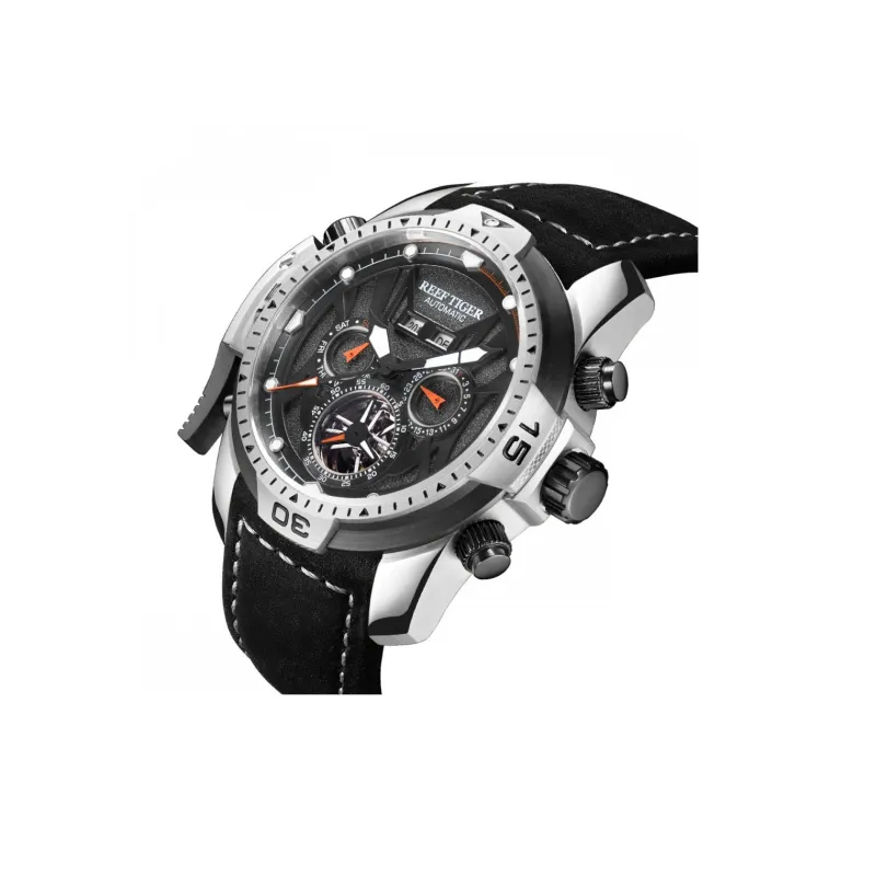 REEF TIGER Transformer Collection Automatic Mechanical Movement Watch Men's Watches Black Dial RGA3532-PBHCH-2