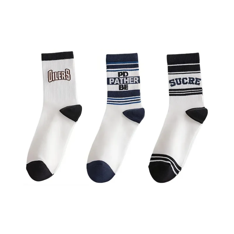 MIIOW Mid Calf Socks Men's 3 Pack-6