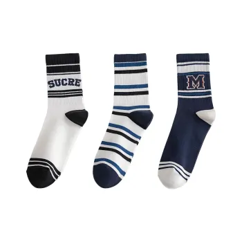 MIIOW Mid Calf Socks Men's 3 Pack