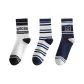 3 Pack (Ribbed Cuff Letter S+Stripes+M Navy Blue)