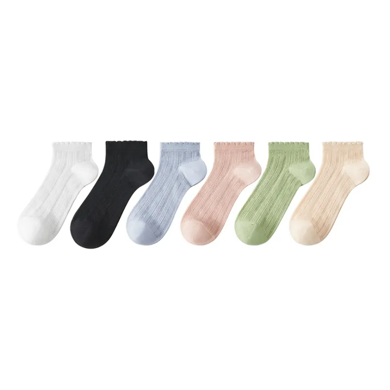 H YXIANG Ankle Socks Women's 6 Pack-9