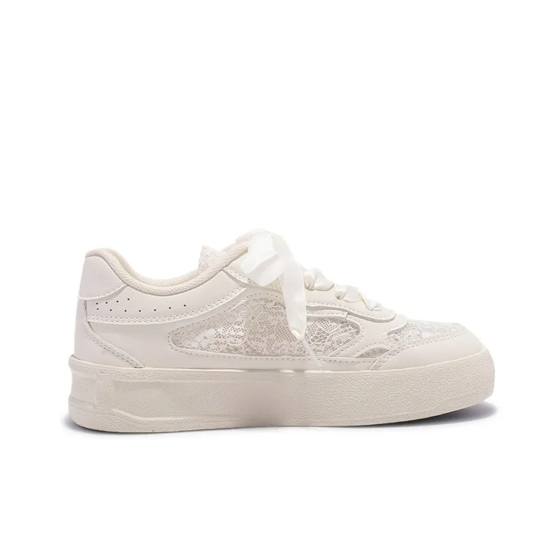 SNXR Slip Resistant Cushioning Quick Dry Abrasion Resistant Breathable Low Top Skateboard Shoes Women's Beige-1