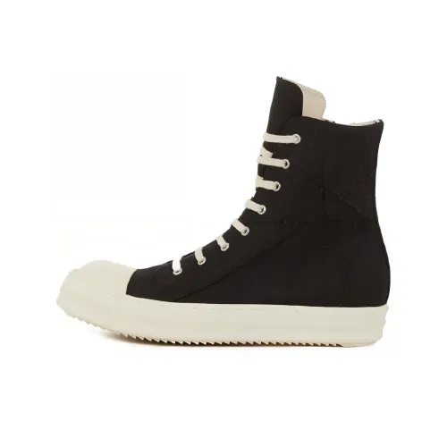 Rick Owens DRKSHDW Skateboard Shoes Women's High-Top Black