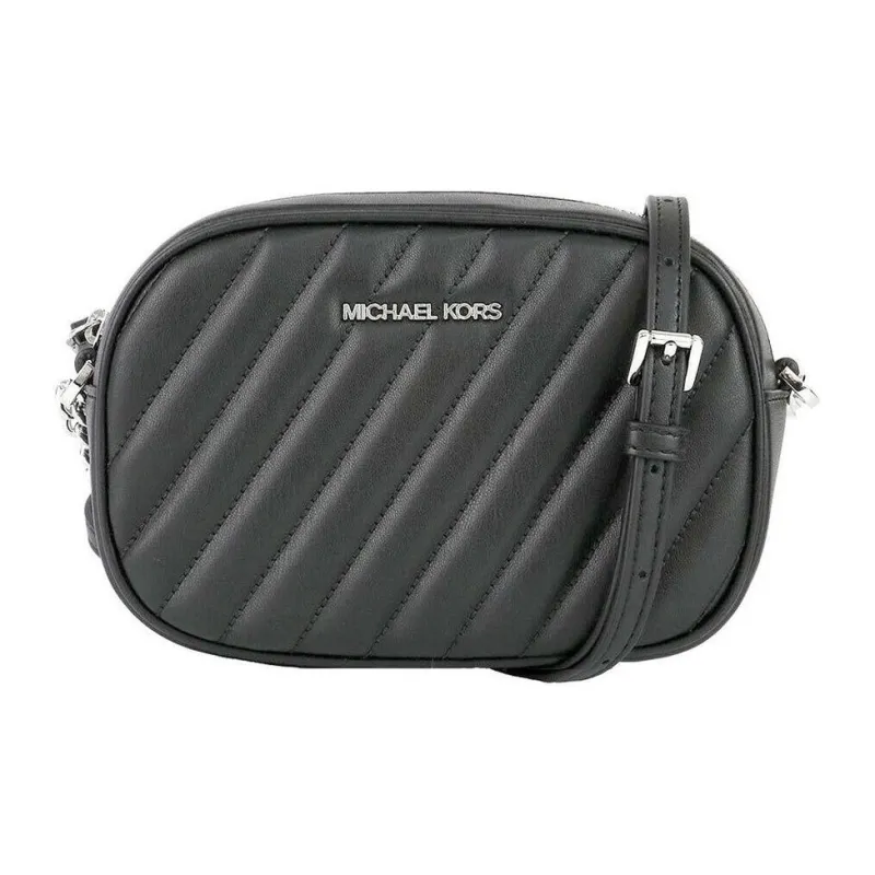 MICHAEL KORS Rose Leather Camera Bags Crossbody Bags Small Size Women's Black-0