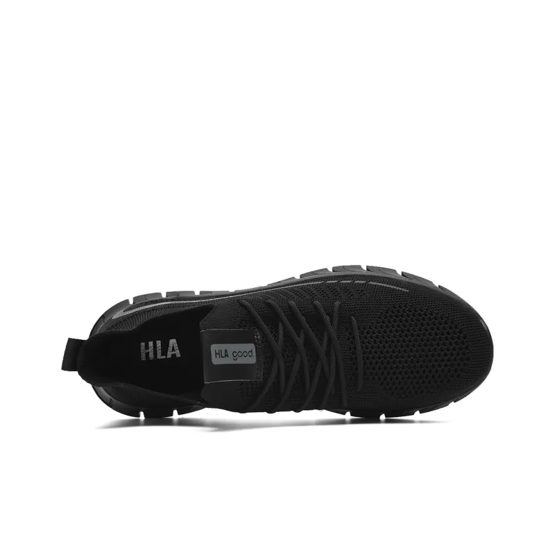 HLA Classic Breathable Height Increasing Wear-Resistant Flyknit Sports Comfortable Casual Shoes Men's-2