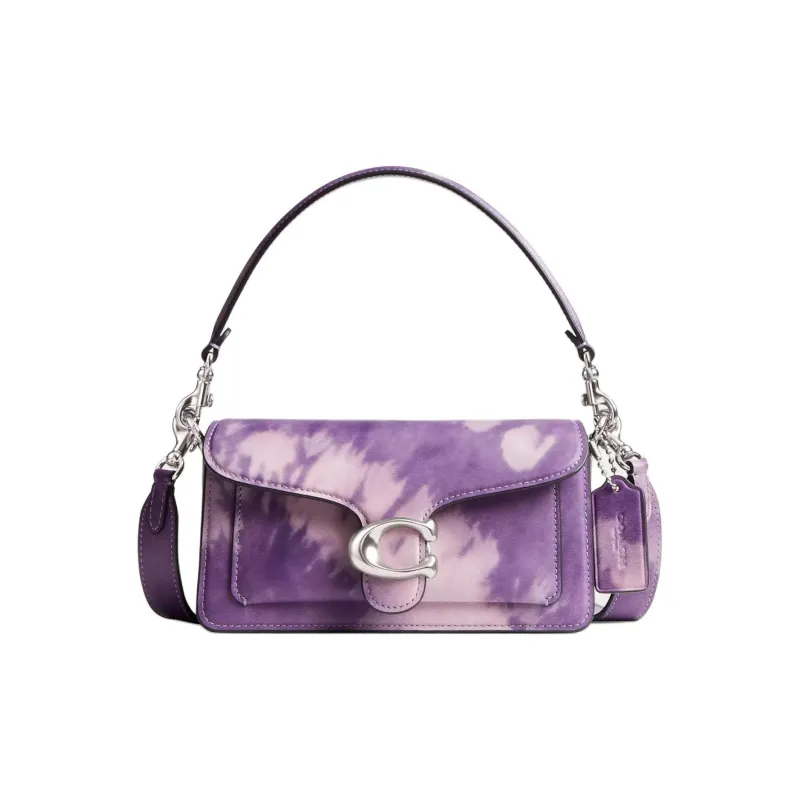 COACH Tabby Smooth Leather Handbag Shoulder Bag Women's Purple-0