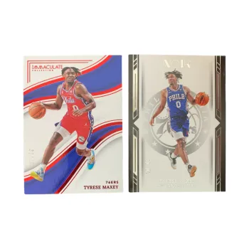 PANINI Maxey 2022 23 Imm 76 Persons Base 30/49+NOIR 20/99 Player Card Pass Sports Cards 2 Pcs