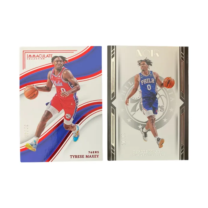 PANINI Maxey 2022 23 Imm 76 Persons Base 30/49+NOIR 20/99 Player Card Pass Sports Cards 2 Pcs-0