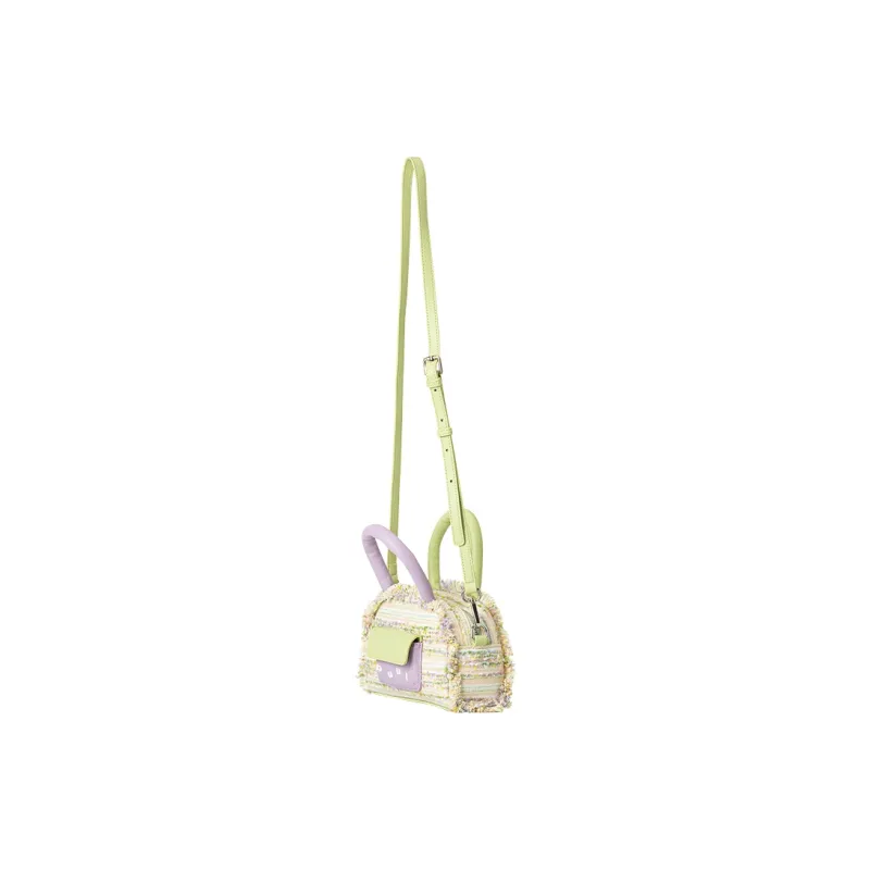 Puui PU Handbag Regular Women's Purple & Green-1