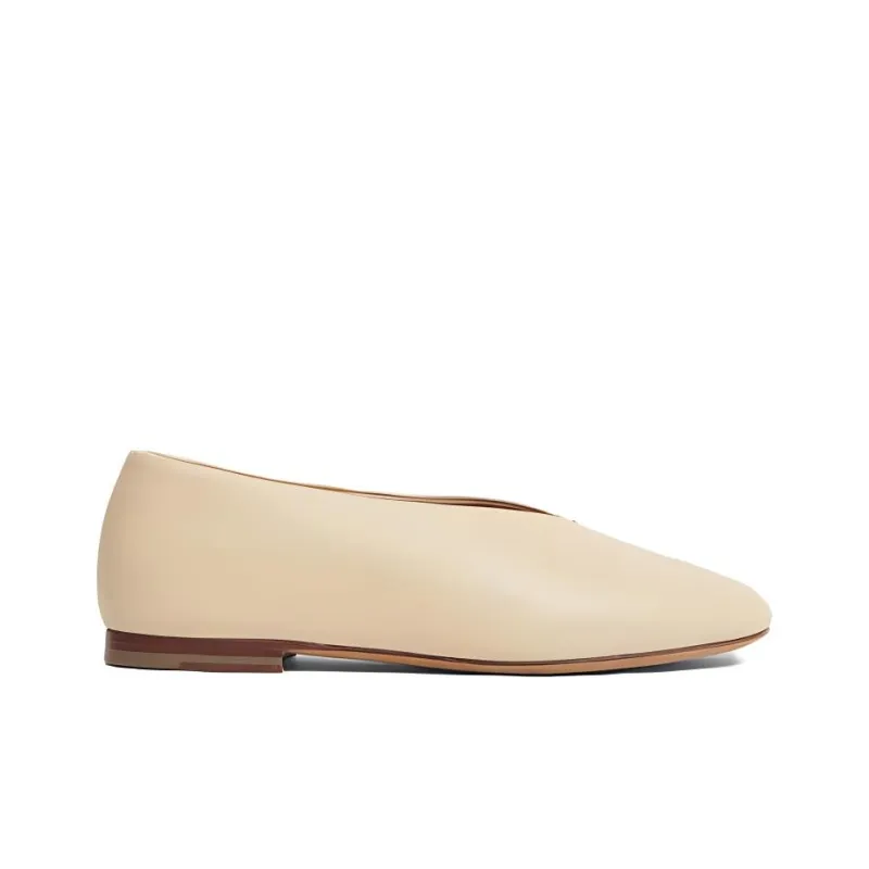 MANSUR GAVRIEL Glove Flat Casual Single Shoes Women's Beige-1