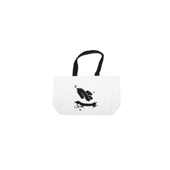 GOOD FOR NOTHING Canvas Bag, Handbag, Shoulder Bag Large Size Women's Ecru