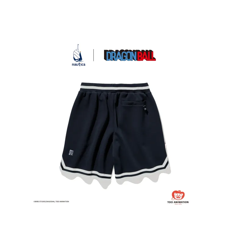 Nautica White Sail x LONGZHULIANMINGXILIE Knitted Fabric Casual Shorts Unisex-8