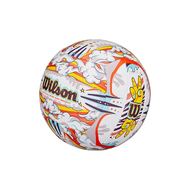 Wilson PU Size ５ Ball Volleyball Unisex Blue White Orange-1
