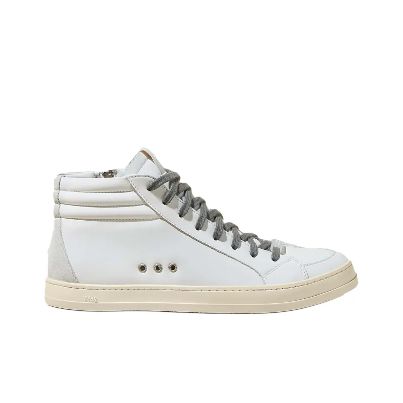 P448 Mid-Top Skateboard Shoes Men's White-1