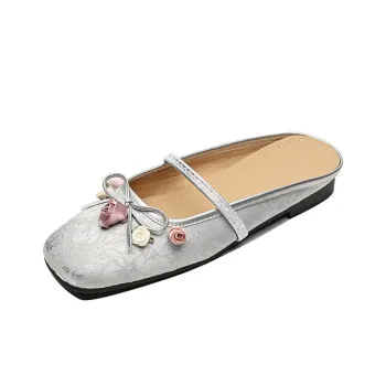 Echo&yolo TPR Sole Abrasion-Resistant Slip-Resistant Wrap-toe Slippers Women's