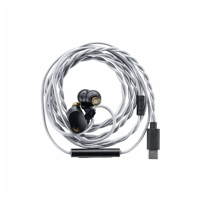 Shui Yue Yu Bamboo 2 DSP Decoding Type c Plug Hanging Ear Type Wired Headphones-3