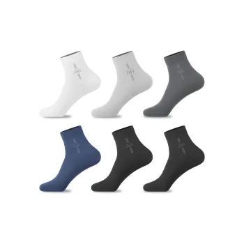H-YXIANG Crew Socks For Summer Men's 6 Pack