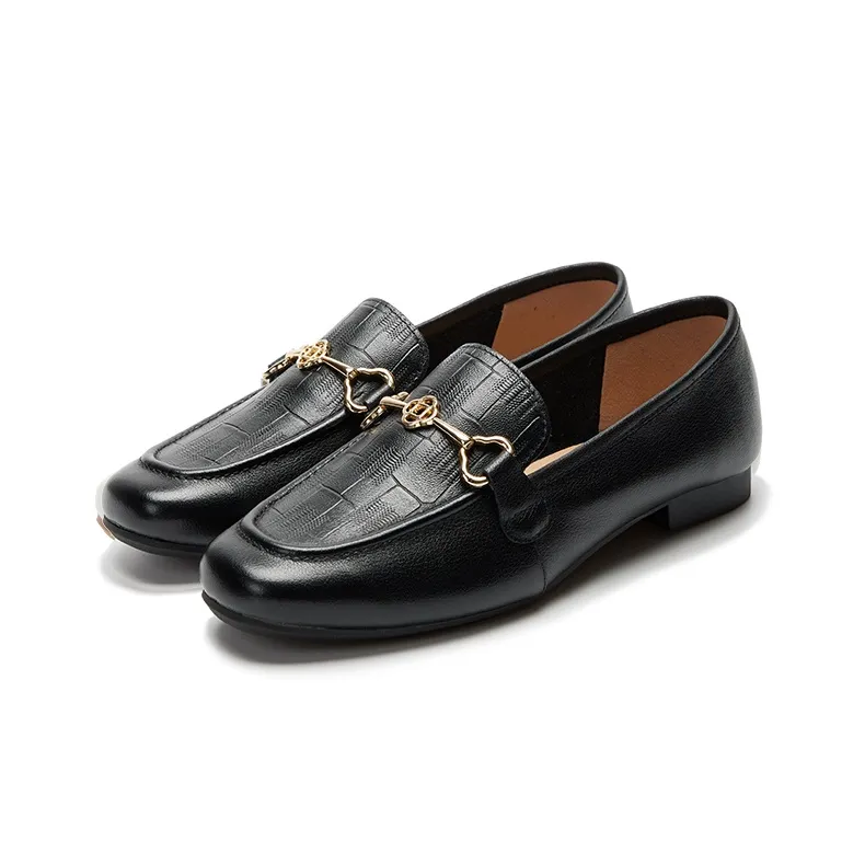 CAIHEE Loafers Women's Black/White-1