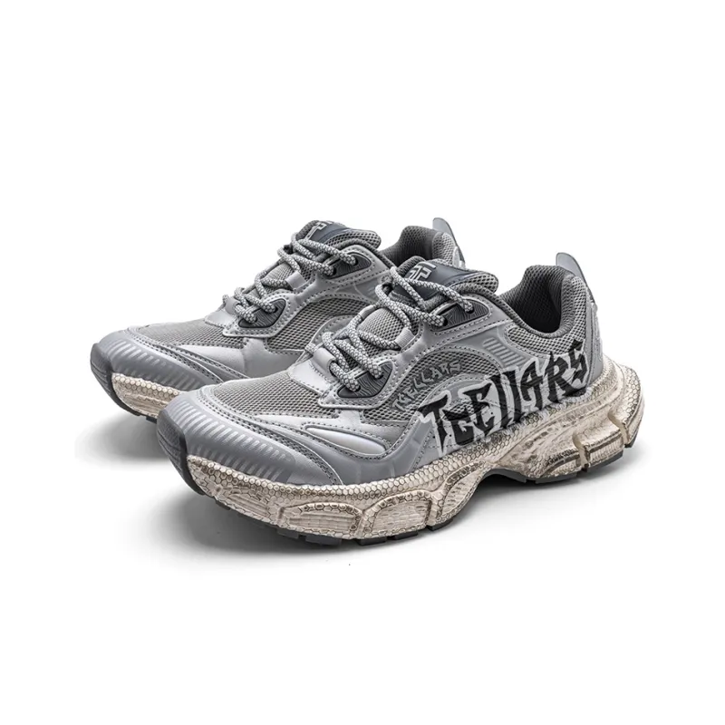 TCELLARS Cushioning Abrasion Resistant Lightweight Height Increasing Mat Low Top Chunky Sneakers Unisex-47