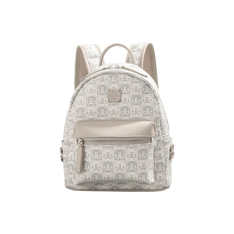 PESASRIE X KDAIOU Collaboration PU Backpack Regular Women's Beige-0