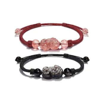 LuluCanaan Obsidian Bracelets Unisex