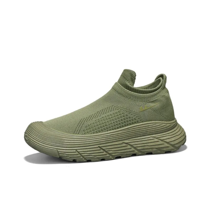 Warrior Cushioning Coverage Wear Resistant Lightweight Breathable Slip Resistant Low Top Casual Shoes Men's Army Green-2
