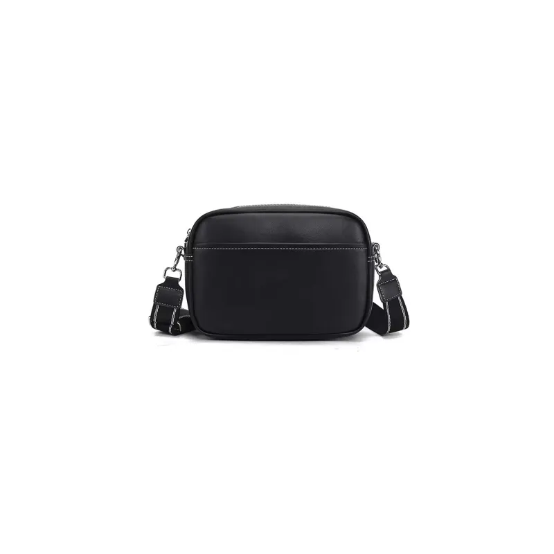 GKY Pu Shoulder Bag Women's Black/White/Khaki-0