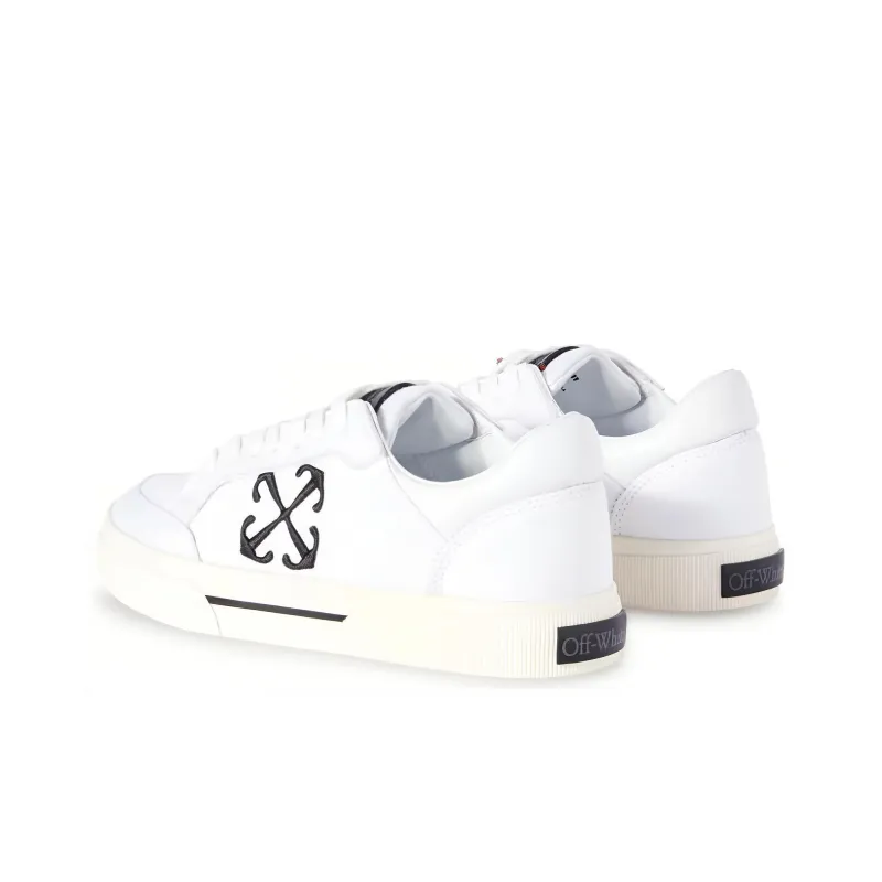 OFF WHITE New Low Vulcanized White Black Women's-3