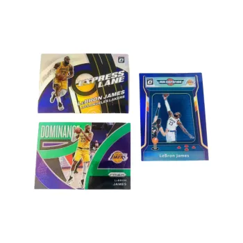 PANINI LeBron James Lakers Refringence Teca 3 Piece Combination Player Card Product Access Sports Cards 3 Pcs