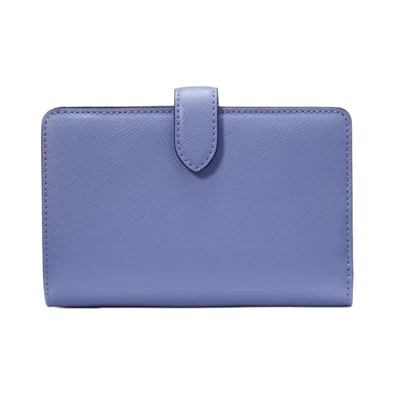 Kate Spade Saffiano Leather Wallet Medium Size Women's Blue Iris Multicolor-2