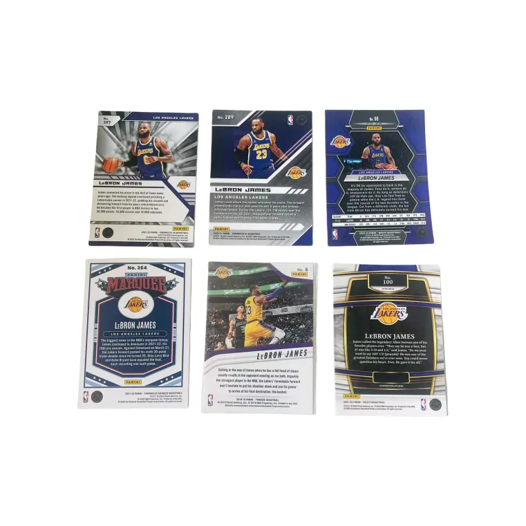 PANINI Lakers James Refringence 6 Piece Combination Player Card Product Access Sports Cards 6 Pcs-1