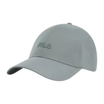 FILA Polyester Elastane Baseball Caps Unisex Smoke Rain Gray