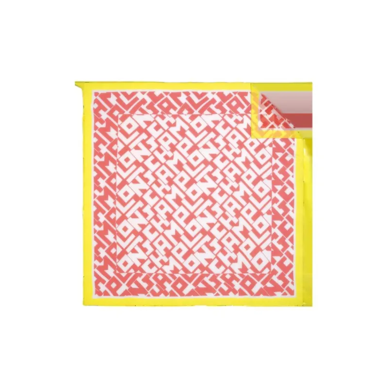 LONGCHAMP Wool Silk Scarves Women's Pink-0