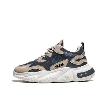 JKEM Cushioned Wear Resistant Slip Resistant Low Top Chunky Sneakers Men's