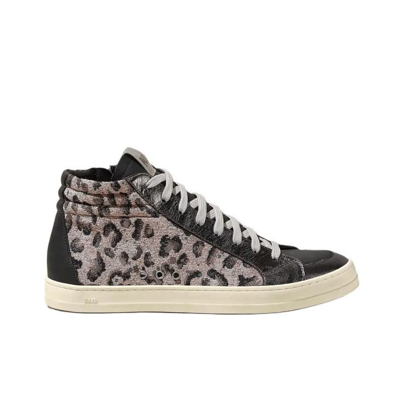 P448 High-Top Skateboard Shoes Women's Black-1