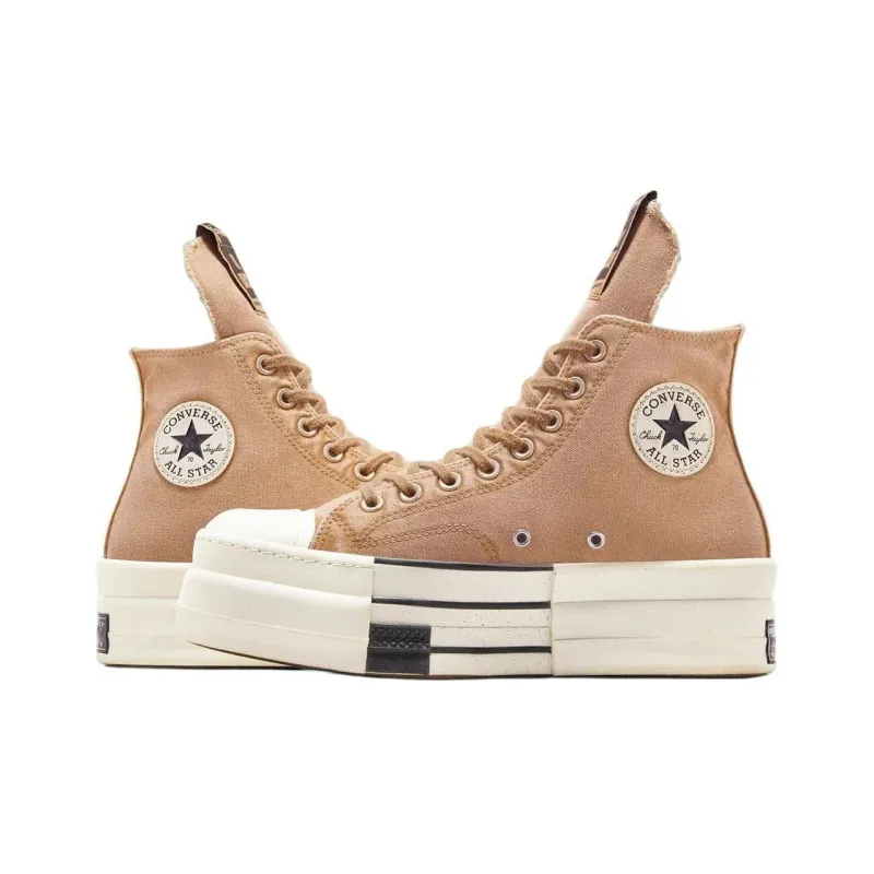 Converse Rick Owens X Drkshdw Dbl Drkstar Chuck 70 High 'Washed Canvas Pack Blonde'-2