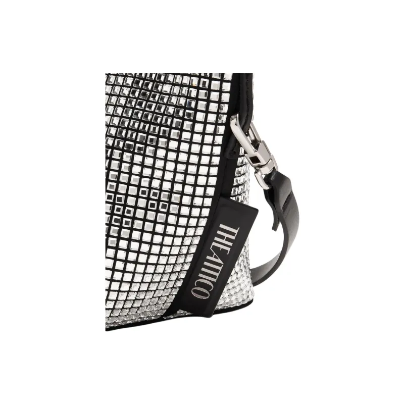The Attico Crystal Shoulder Bag, Crossbody Bag, Handbag Women's Black-3