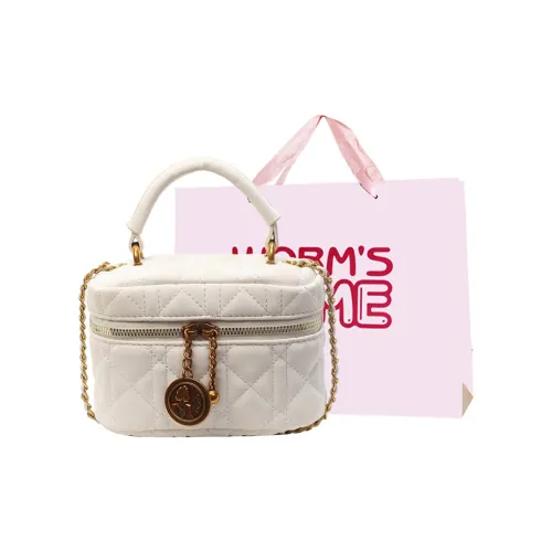 Worm's Home Crossbody Bags White