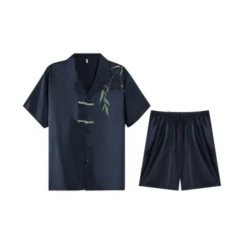 Lan Miao Pajama Set Men's Dark Blue