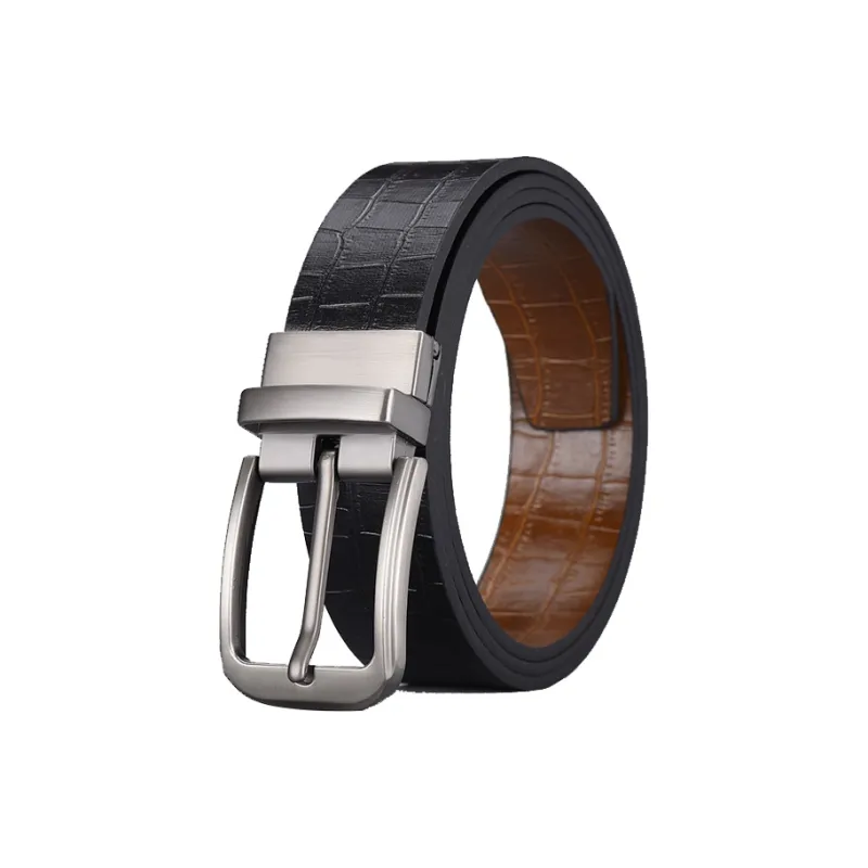 ASTAR HADES Business Comfortable Double Sided Comfortable Premium Feel Leather Belts Men's 3.7cm-0