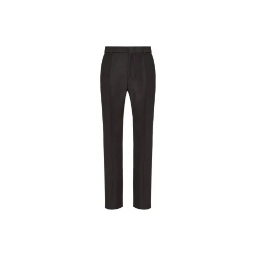 Valentino Suit Trousers Men Charcoal Gray