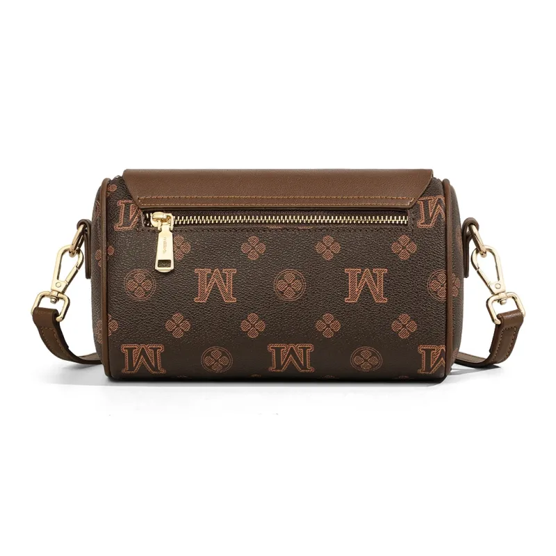 MILLIE'S Cow Leather Underarm Shoulder Bag, Crossbody Bag, Cylinder Bag Regular Women's Ecru/Khaki Brown-10