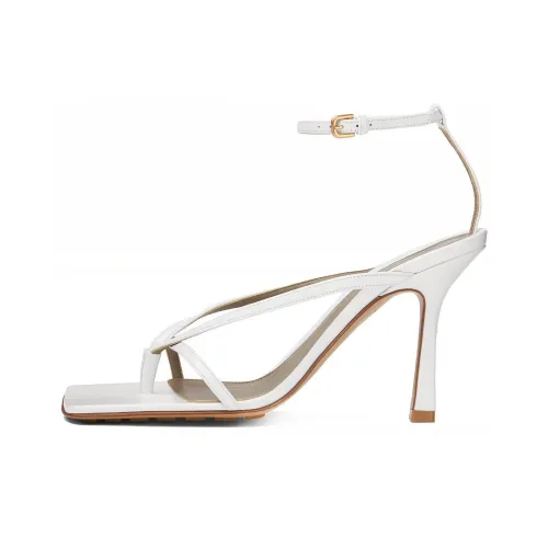 Bottega Veneta Stretch Strap Sandals Women's Fiber Optic White