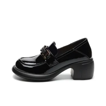 CAIHEE Loafers Medium Heel Women's