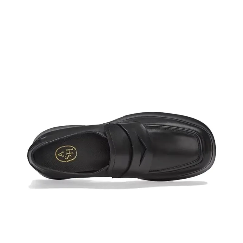 ASH HALO Series Loafers 5.5cm Women's Black-3