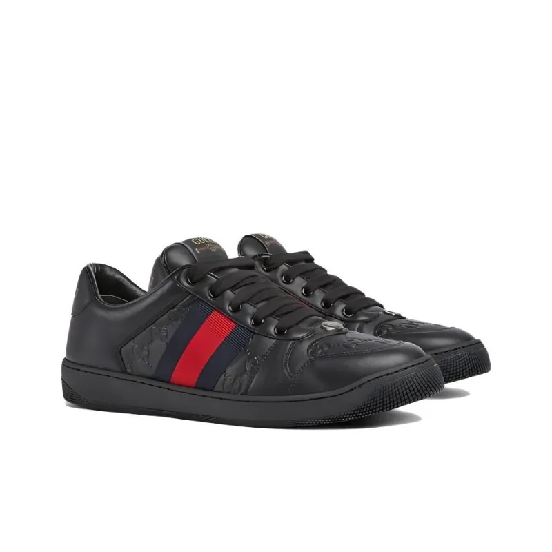 GUCCI Screener Sneaker 'GG Embossed Black'-2