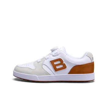 Birdie Slip Resistant, Abrasion Resistant, Waterproof, Lightweight, Rebound Mid Top Golf Shoes Men's White Brown Khaki