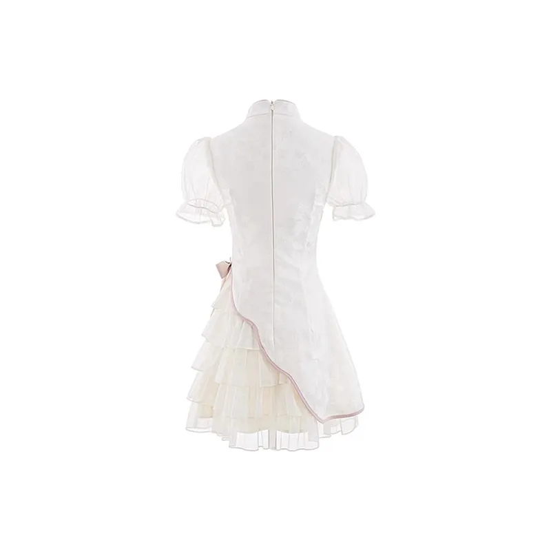 JOSR Short Sleeved Dresses Women's Apricot-1