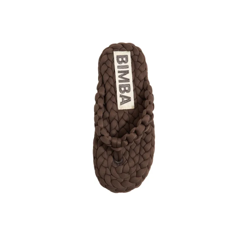 BIMBA Y LOLA Flip Flops Women's Brown-3