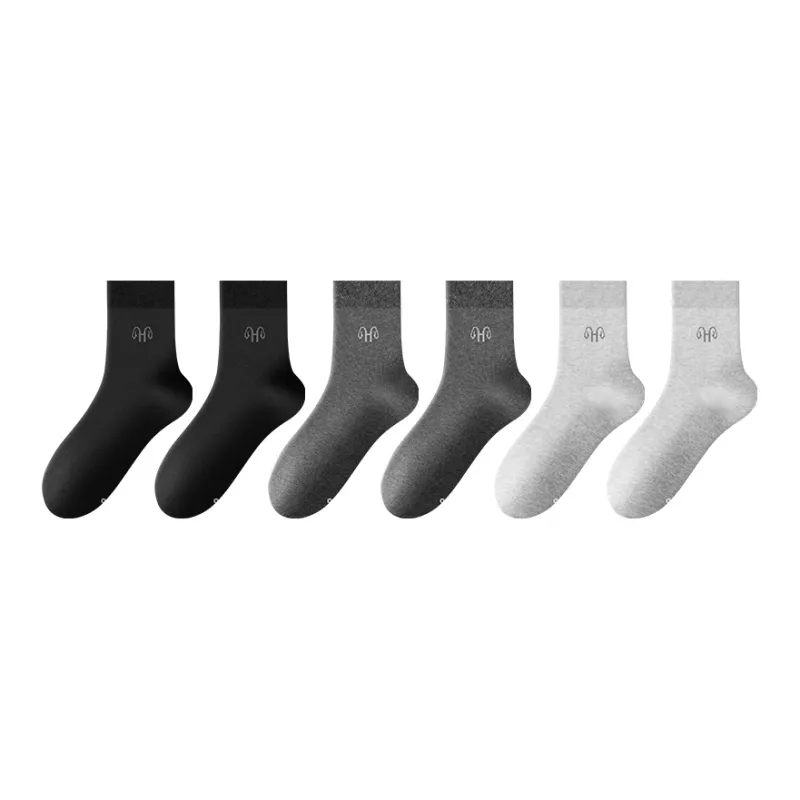 H YXIANG Mid Calf Socks Men's 6 Pack-2